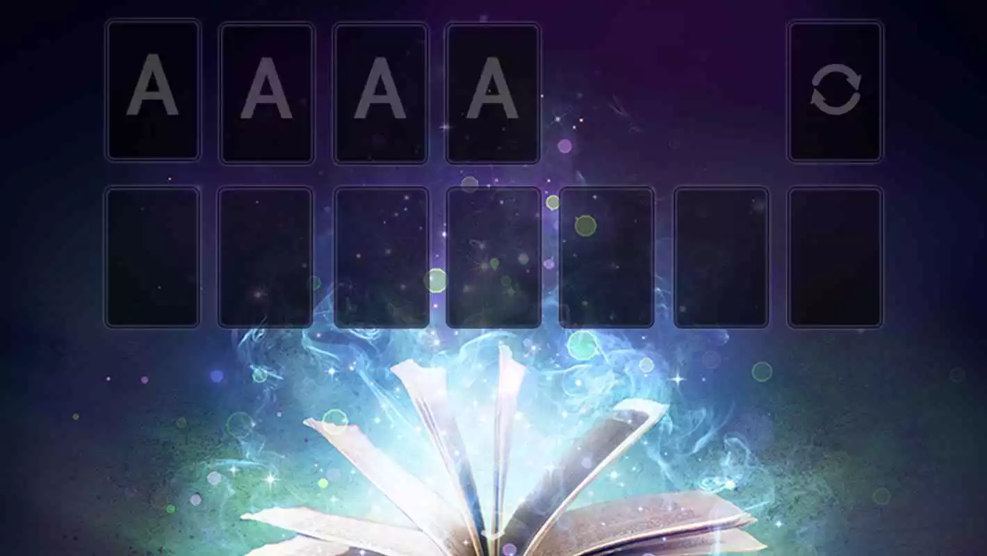 Play Solitaire Magic book Theme