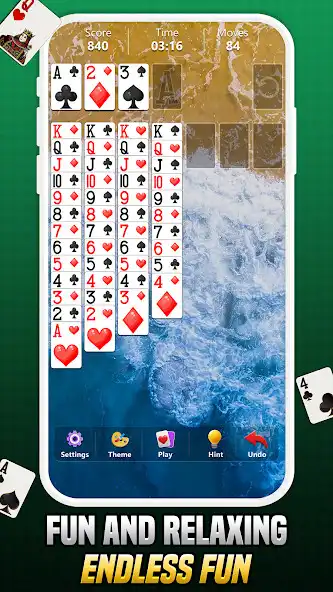Play Solitaire - Offline  Classic as an online game Solitaire - Offline  Classic with UptoPlay