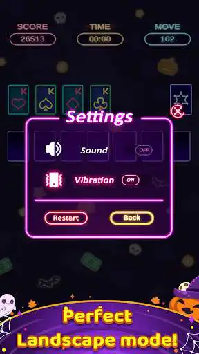 Play Solitaire Plus: Neon as an online game Solitaire Plus: Neon with UptoPlay