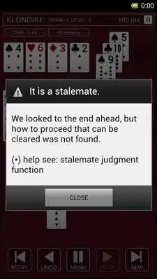 Play SolitaireR(Stalemate judgment)