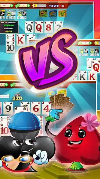 Play Solitaire Showdown 2 as an online game Solitaire Showdown 2 with UptoPlay