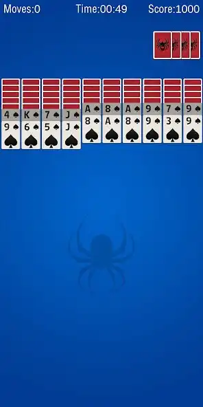 Play Solitaire Spider - 2023 as an online game Solitaire Spider - 2023 with UptoPlay