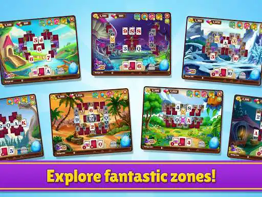 Play Solitaire Story TriPeaks as an online game Solitaire Story TriPeaks with UptoPlay