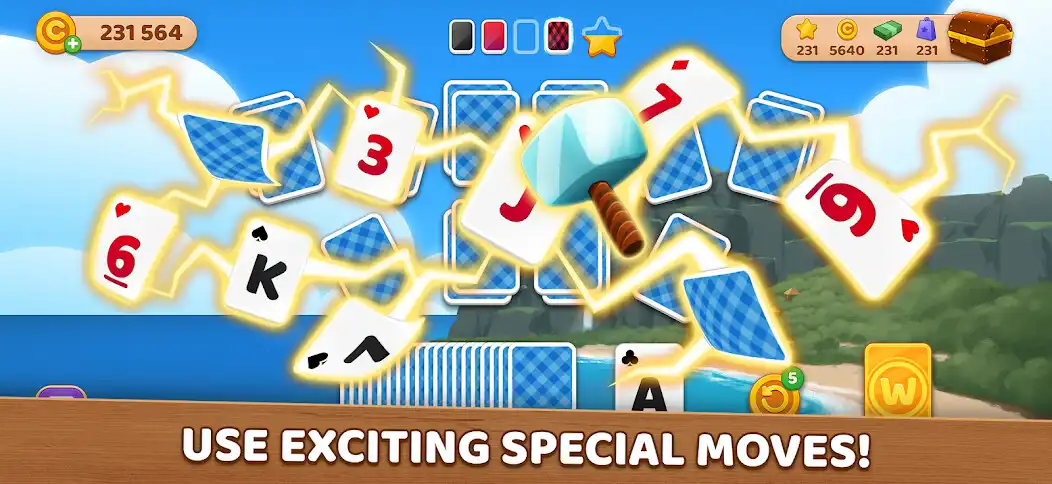 Play Solitaire Tripeaks: Cloud City as an online game Solitaire Tripeaks: Cloud City with UptoPlay