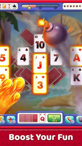 Play Solitaire Tripeaks HD:Solitaire Card Game as an online game Solitaire Tripeaks HD:Solitaire Card Game with UptoPlay