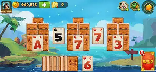 Play Solitaire Vacation - Tri Peaks  and enjoy Solitaire Vacation - Tri Peaks with UptoPlay