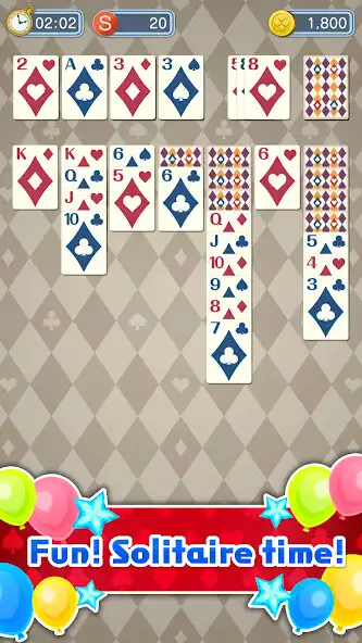Play Solitaire ~Fun! Solitaire TIME  and enjoy Solitaire ~Fun! Solitaire TIME with UptoPlay