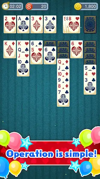 Play Solitaire ~Fun! Solitaire TIME as an online game Solitaire ~Fun! Solitaire TIME with UptoPlay
