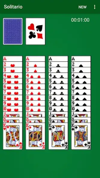 Play Solitario Facile as an online game Solitario Facile with UptoPlay