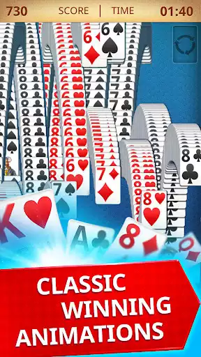 Play Solitario as an online game Solitario with UptoPlay