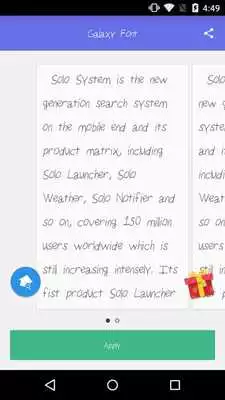 Play Solo Font Galaxy