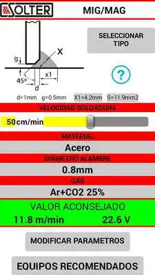 Play Solter Welding Parameters