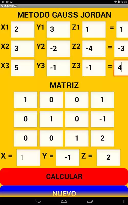 Play Solucion Ecuaciones 3X3