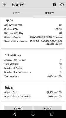 Play Solution - Solar PV Calculator Play Solution - Solar PV Calculator