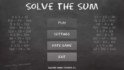 Play APK Solve the Sum  and enjoy Solve the Sum with UptoPlay com.squarerhinostudios.solvethesum
