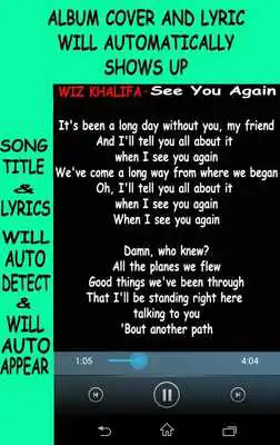 Play Song and Music Lyrics Finder