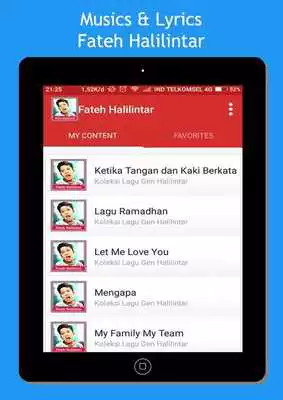 Play Song Fateh Halilintar Complete + Lyrics