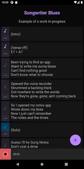 Play Song Notes: Record and Arrange Clips and Lyrics  and enjoy Song Notes: Record and Arrange Clips and Lyrics with UptoPlay