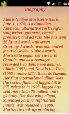 Play Songs for ALANIS MORISSETTE