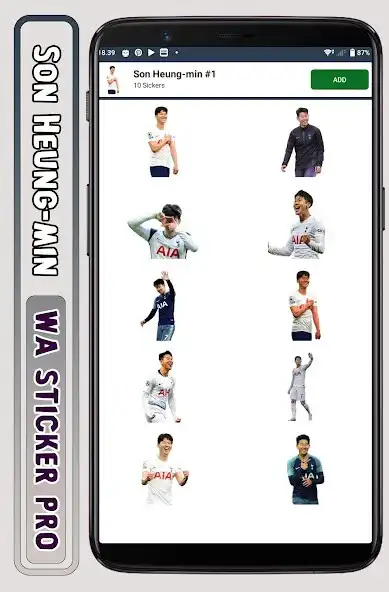 Play Son Heung-min - WA Sticker Pro as an online game Son Heung-min - WA Sticker Pro with UptoPlay