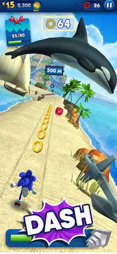 Spēlējiet Sonic Dash — Endless Running kā tiešsaistes spēli Sonic Dash — Endless Running ar UptoPlay