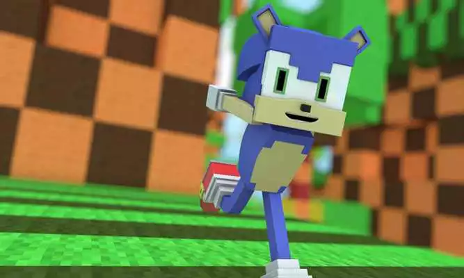 Play Sonic mod for MCPE as an online game Sonic mod for MCPE with UptoPlay