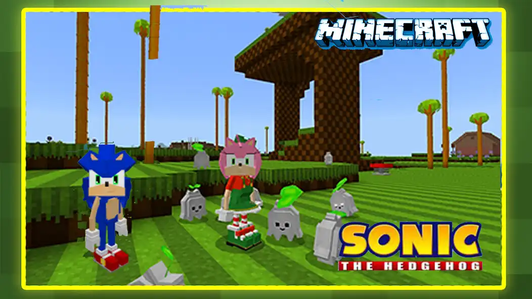 Play Sonic Mod Minecraft as an online game Sonic Mod Minecraft with UptoPlay