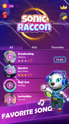 Play Sonic Raccoon - Rhythm Music Cat Games  and enjoy Sonic Raccoon - Rhythm Music Cat Games with UptoPlay