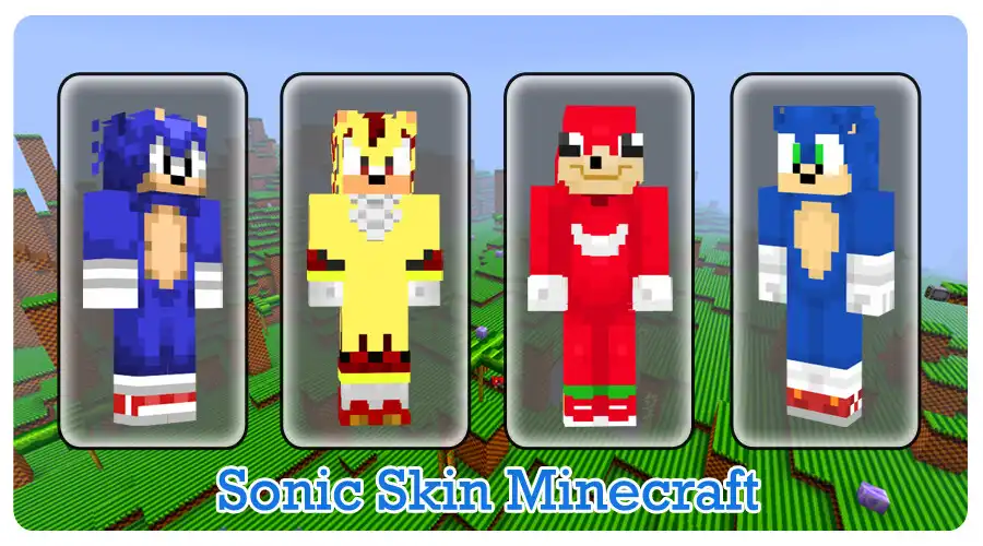 Play Sonic Skin Minecraft PE  and enjoy Sonic Skin Minecraft PE with UptoPlay