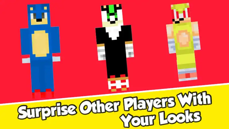 Play Sonic Skins For Minecraft PE as an online game Sonic Skins For Minecraft PE with UptoPlay