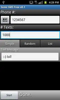 Play Sonic SMS Free