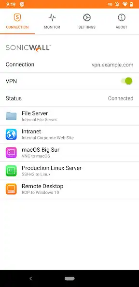 Play SonicWall Mobile Connect as an online game SonicWall Mobile Connect with UptoPlay