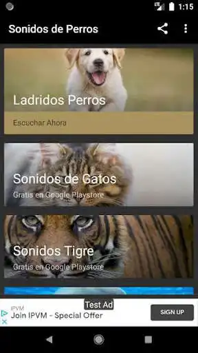 Play Sonidos de perros  and enjoy Sonidos de perros with UptoPlay