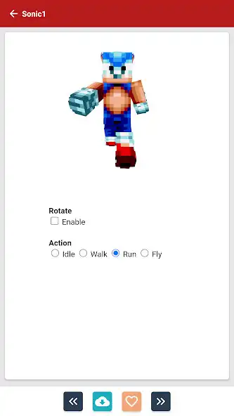 Play Soni Skins for Minecraft PE as an online game Soni Skins for Minecraft PE with UptoPlay