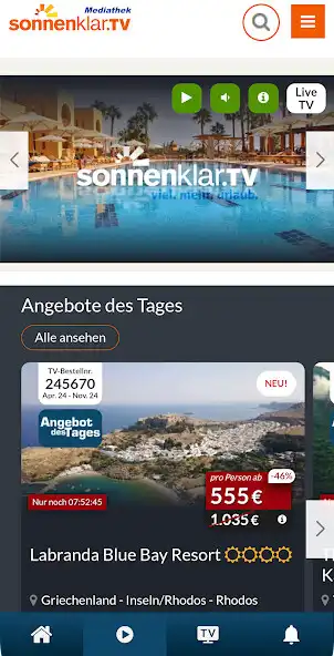 Play sonnenklar.TV – Günstig Reisen as an online game sonnenklar.TV – Günstig Reisen with UptoPlay