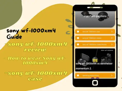 Play Sony wf-1000xm4 Guide  and enjoy Sony wf-1000xm4 Guide with UptoPlay