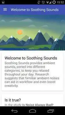 Play Soothing Sounds Beta