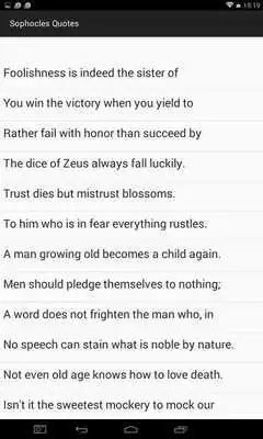 Play Sophocles Quotes