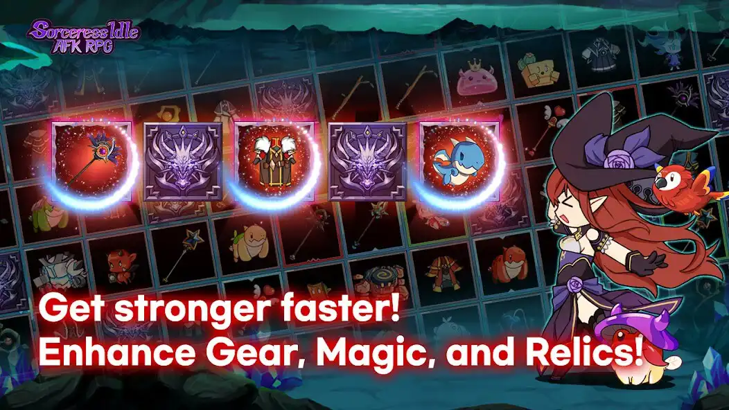 Play Sorceress Idle : AFK RPG  and enjoy Sorceress Idle : AFK RPG with UptoPlay