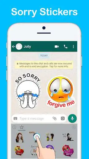 Play Sorry Sticker For Whatsapp as an online game Sorry Sticker For Whatsapp with UptoPlay