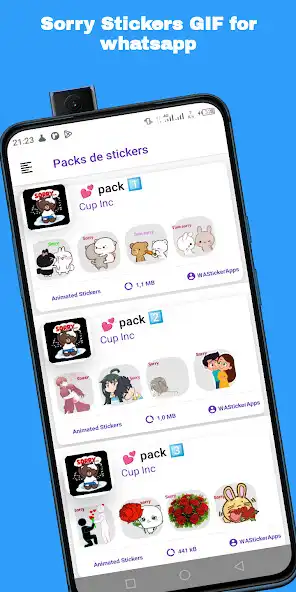 Play Sorry Stickers GIF for whatsap  and enjoy Sorry Stickers GIF for whatsap with UptoPlay