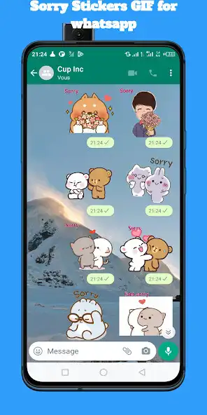 Play Sorry Stickers GIF for whatsap as an online game Sorry Stickers GIF for whatsap with UptoPlay