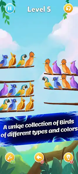 Play Sort Birds as an online game Sort Birds with UptoPlay