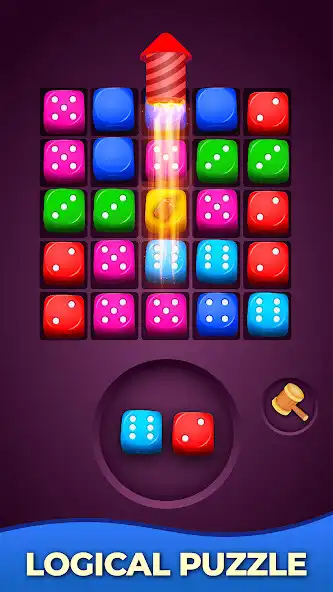 Play Sort Merge Dice Puzzle Game as an online game Sort Merge Dice Puzzle Game with UptoPlay
