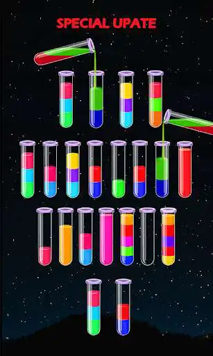 Sort Water Color Puzzle Games online game with UptoPlay