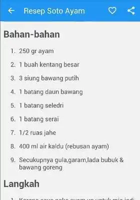 Play Soto Ayam Resep Masakan