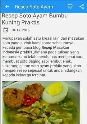 Play Soto Ayam Resep Masakan