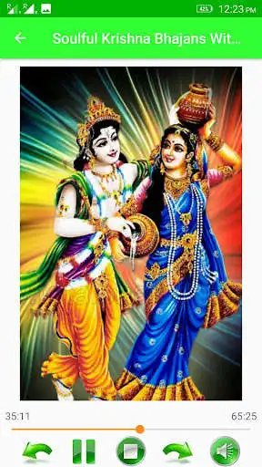 Play Soulful Krishna Bhajans With Audio as an online game Soulful Krishna Bhajans With Audio with UptoPlay