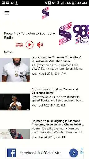 Play Soundcity TV and Radio App  and enjoy Soundcity TV and Radio App with UptoPlay