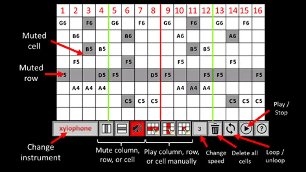 Play Sound Matrix - Xylophone  and enjoy Sound Matrix - Xylophone with UptoPlay